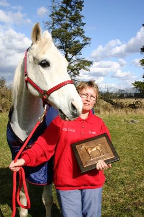 Con-Tikki with his owner, Sonja Van Willingen.