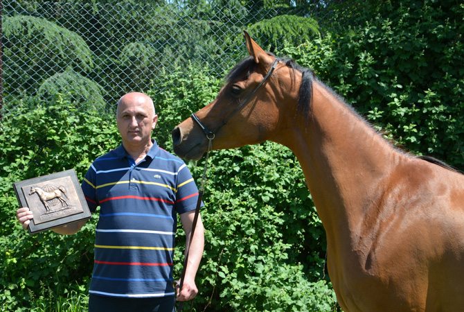 Athena K with owner/breeder, Mr. Dejan Kostadinović