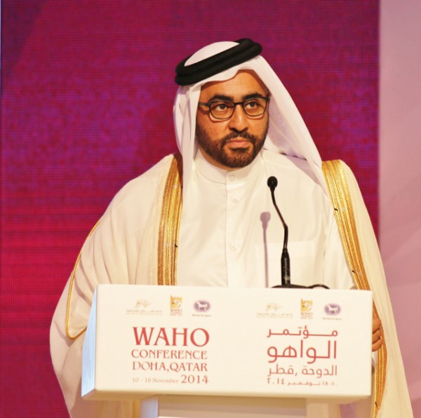 HE Sheikh Mohammed Bin Faleh Al Thani opening the Conference