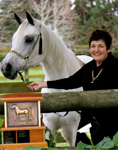 Rula with breeder/owner Beverley Jones.