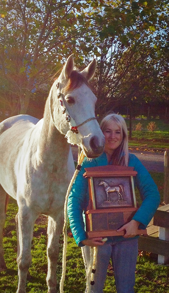 Cyprus Al Thaqib with his owner Liana Mikaera